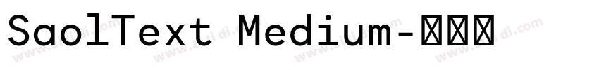SaolText Medium字体转换